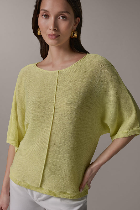 DOLMAN SLEEVE BALLET NECK SWEATER
