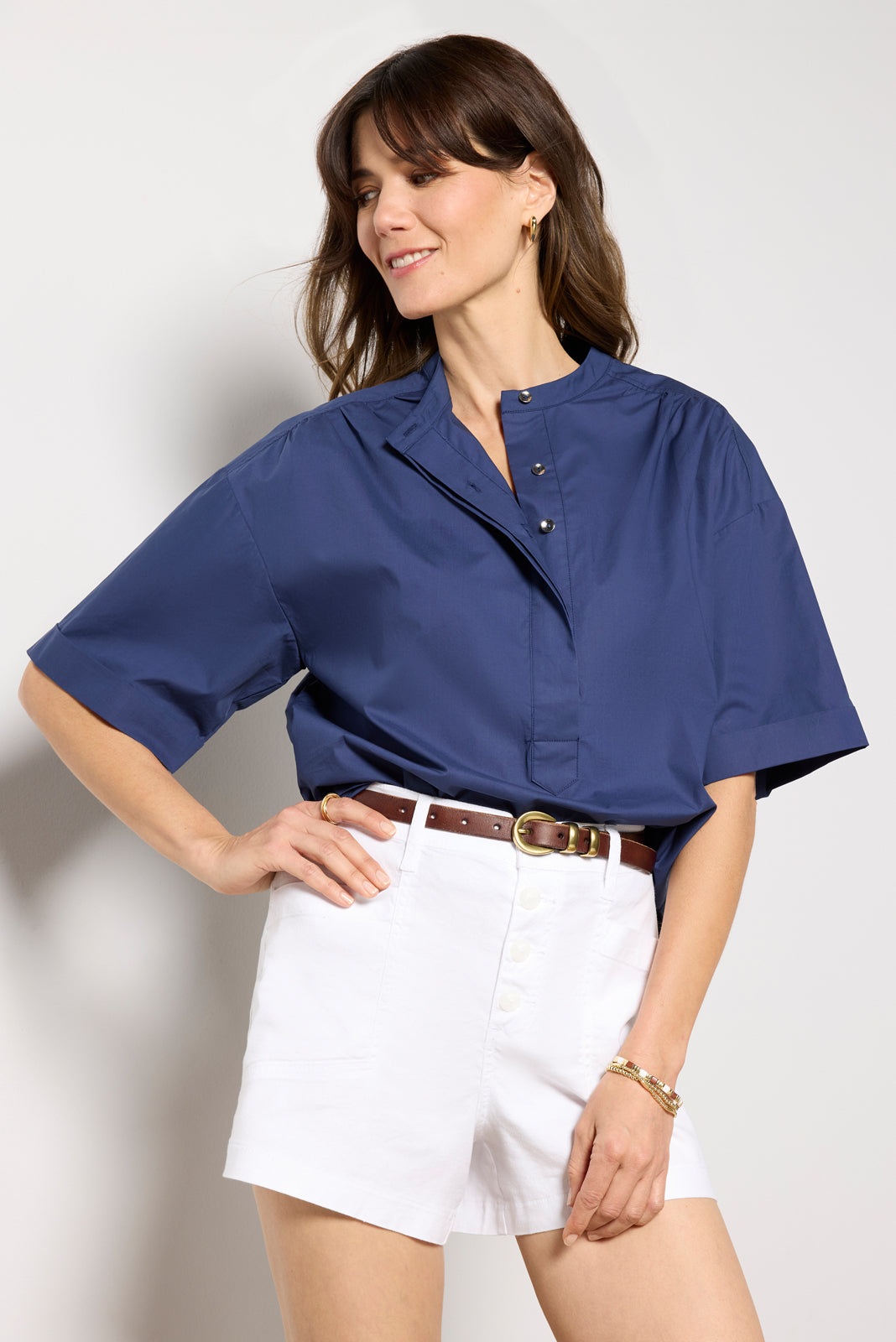 Relaxed Short Sleeve Popover