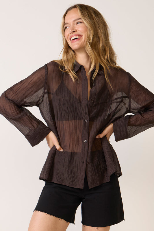 Sylvee Sheer Button Up