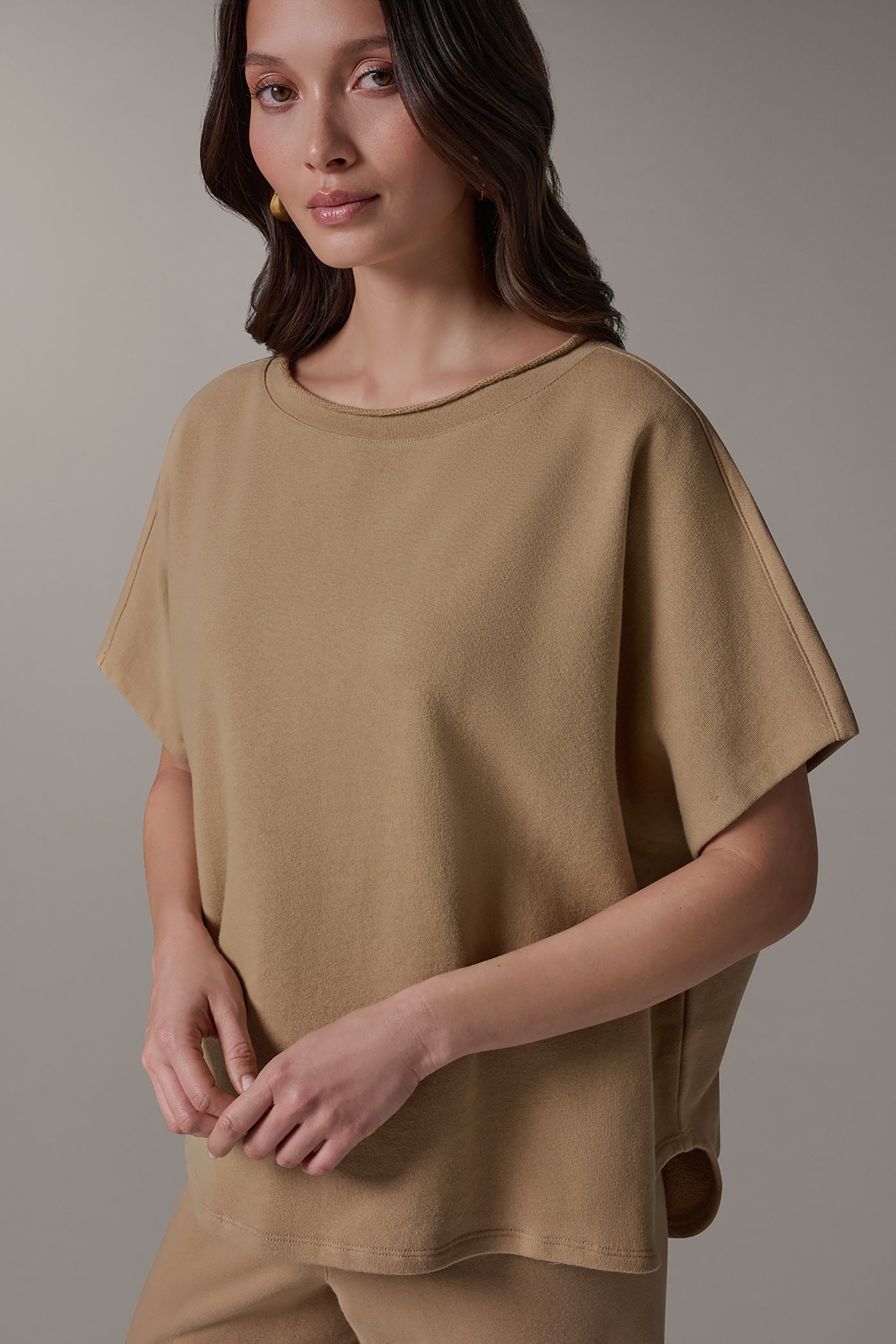 SHORT SLEEVE BOATNECK PULLOVER