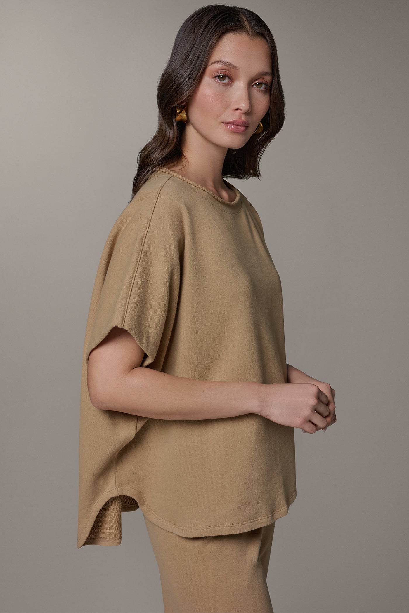 SHORT SLEEVE BOATNECK PULLOVER