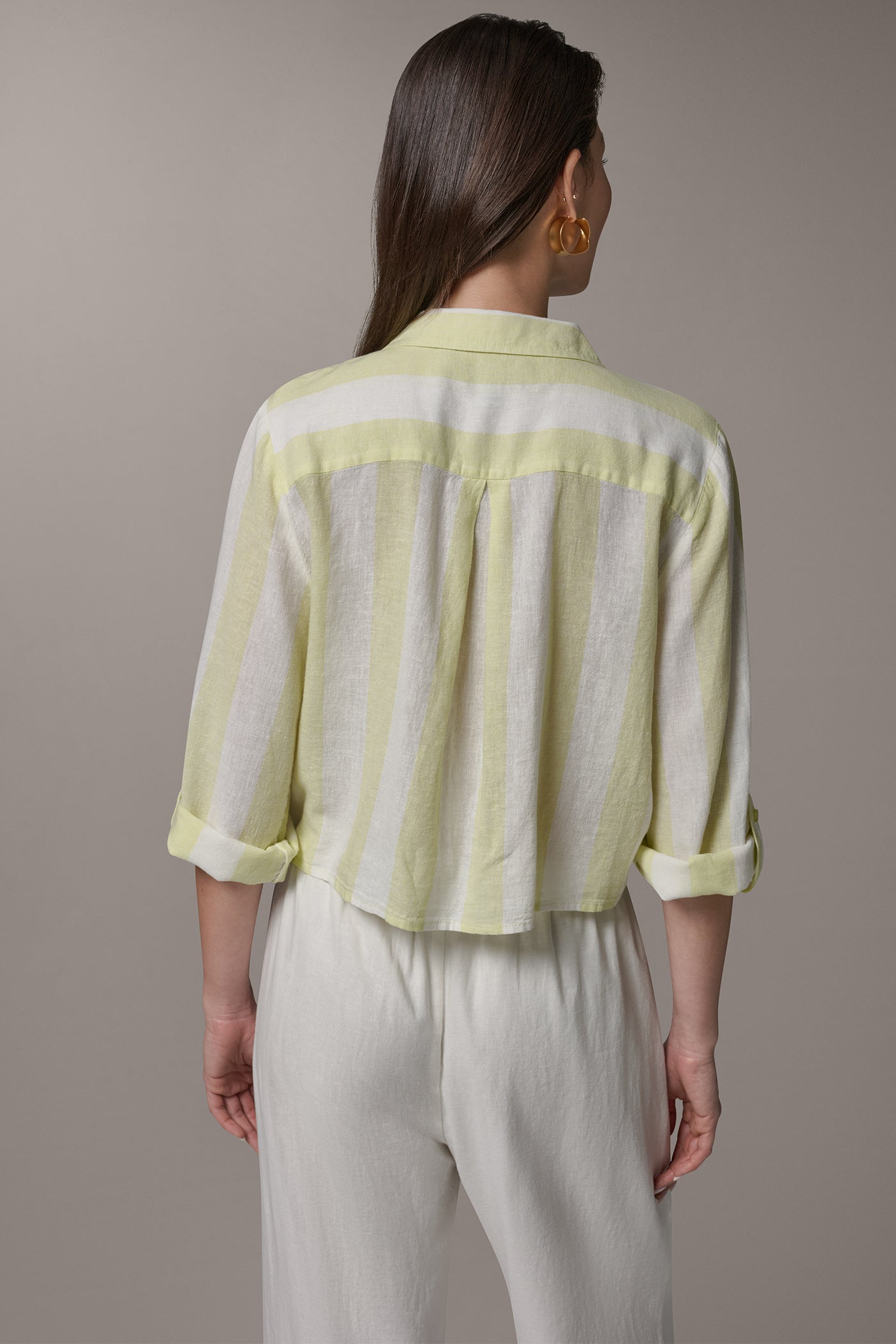 LONG SLEEVE TIE-FRONT BLOUSE