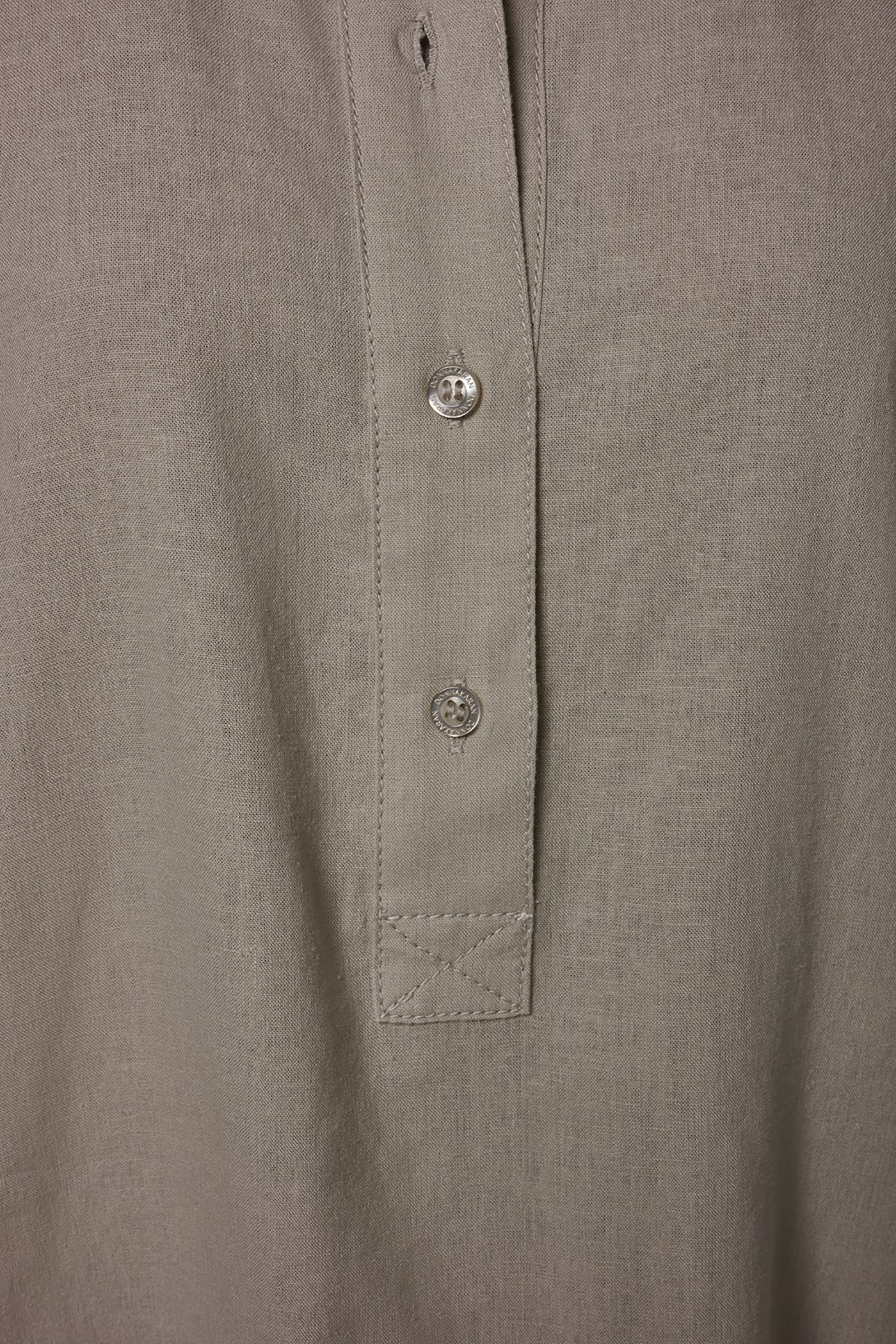 LONG SLEEVE HALF BUTTON BLOUSE