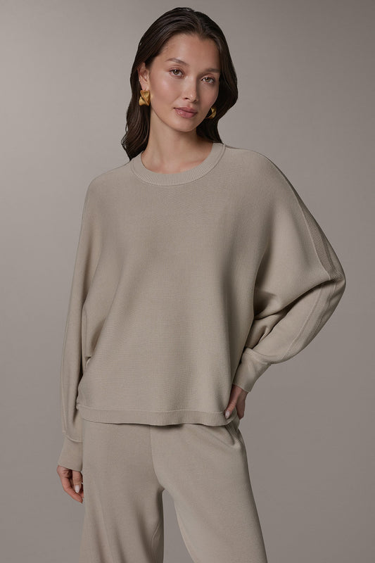 LONG DOLMAN SLEEVE SWEATER