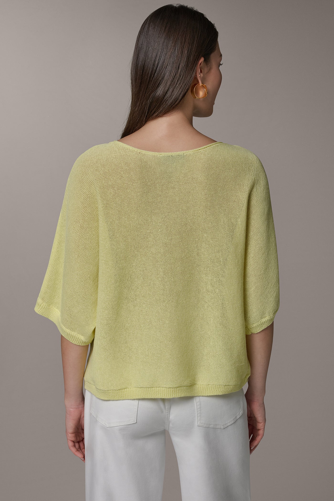 DOLMAN SLEEVE BALLET NECK SWEATER