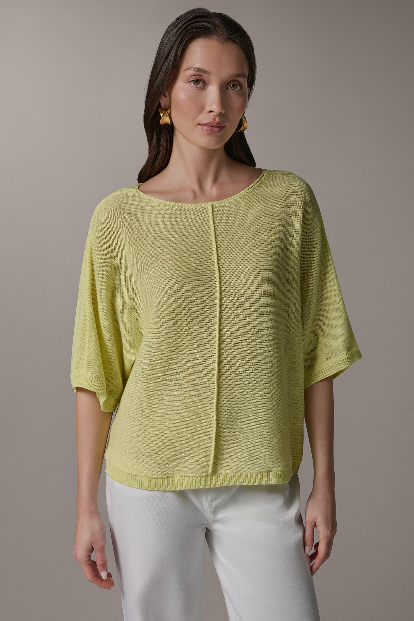 DOLMAN SLEEVE BALLET NECK SWEATER