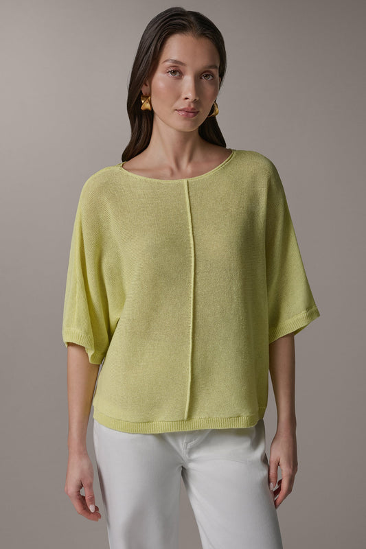 DOLMAN SLEEVE BALLET NECK SWEATER